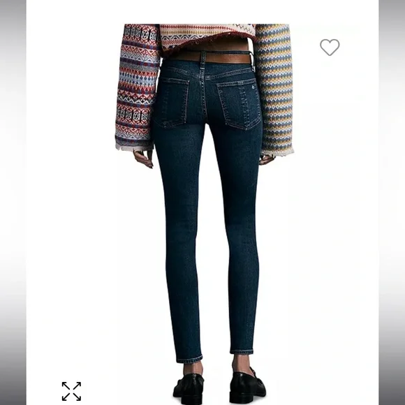 Like new Rag and Bone Cate dark jeans - Picture 2 of 12